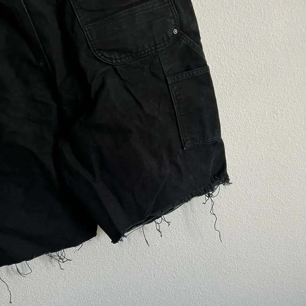 Carhartt black double knee work wear carpenter shorts